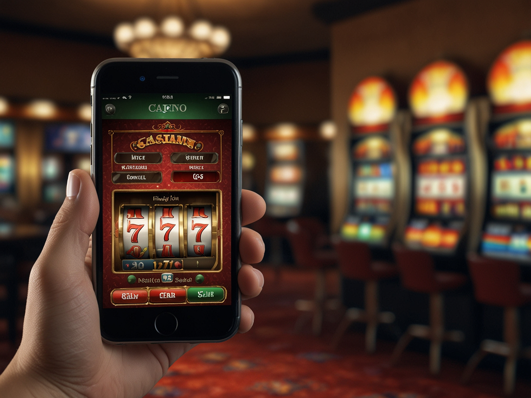 Smartphone mit BetMaximus App Interface