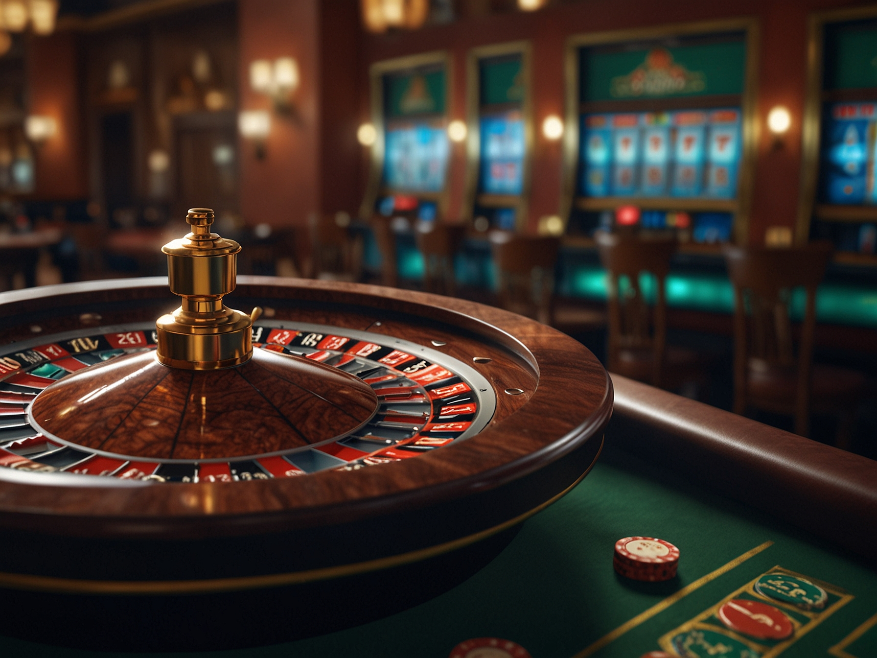 Verschiedene Casino-Spiele auf einem Bildschirm