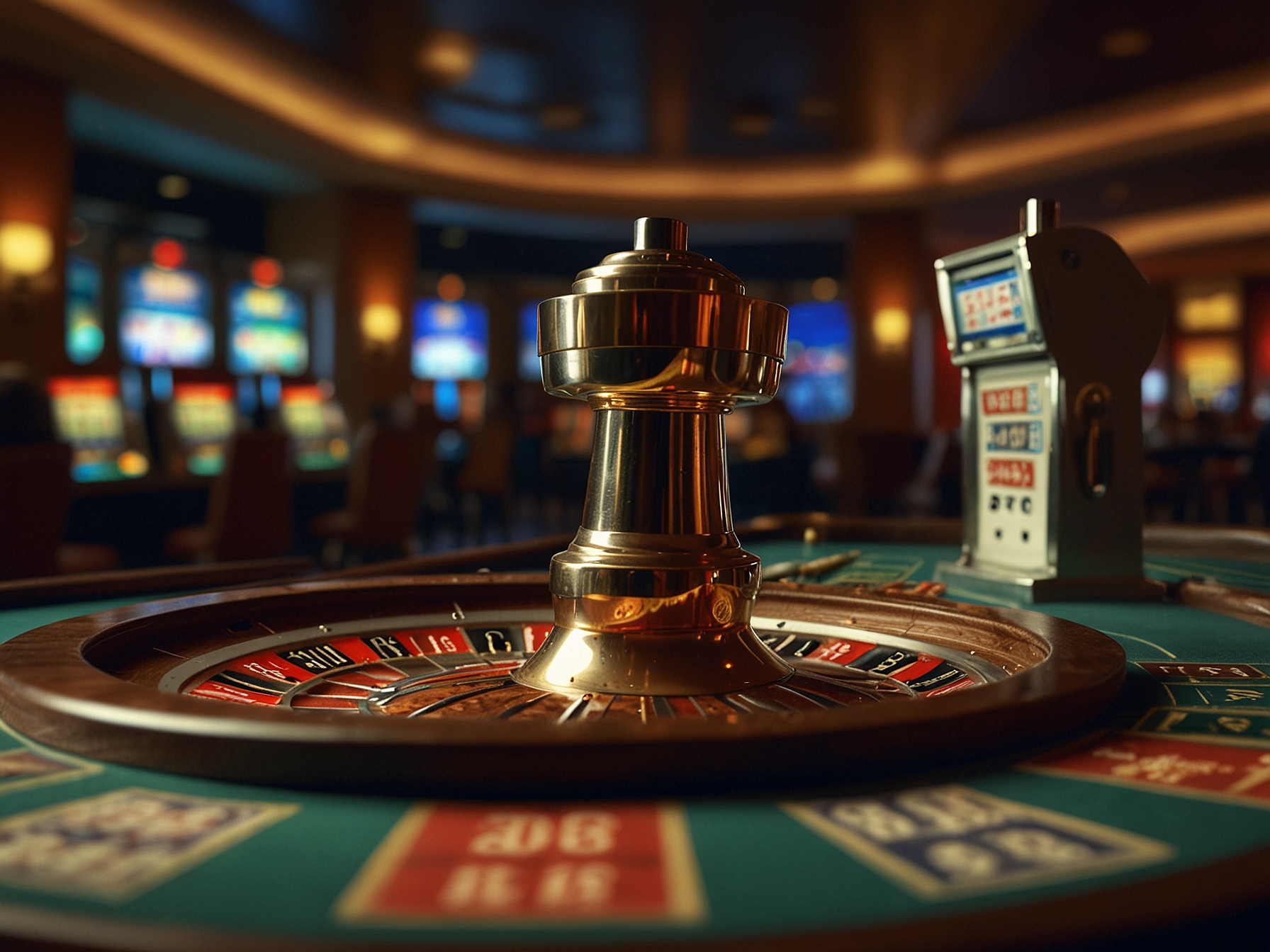 Verschiedene Casino-Spiele in Aktion